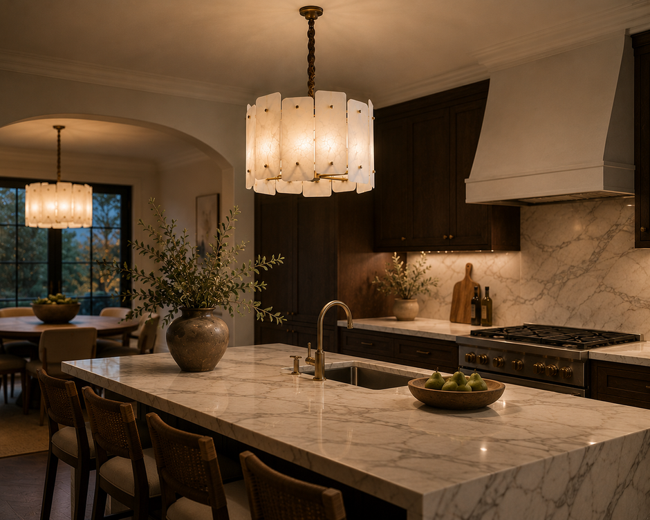 Acevedo Alabaster Chandelier