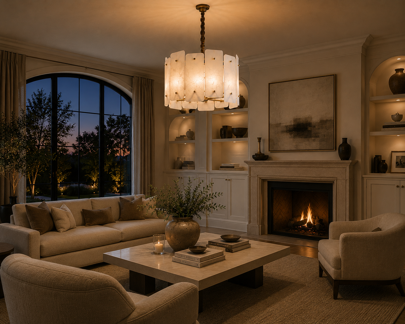Acevedo Alabaster Chandelier